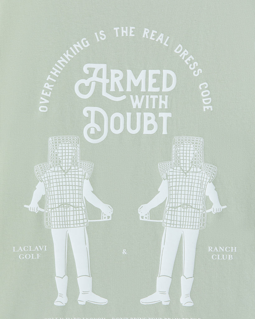 Armed With Doubt T-Shirt - Laclavi Golf